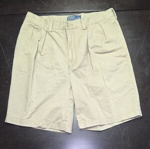 Polo Ralph Lauren Men's 34 Pleated Front Chino Tan Shorts